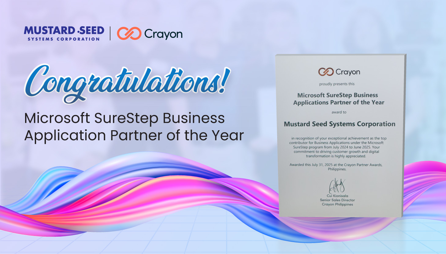 Cloud-Driven. Customer-Centered. Award-Winning: Mustard Seed Tops Microsoft SureStep Rankings