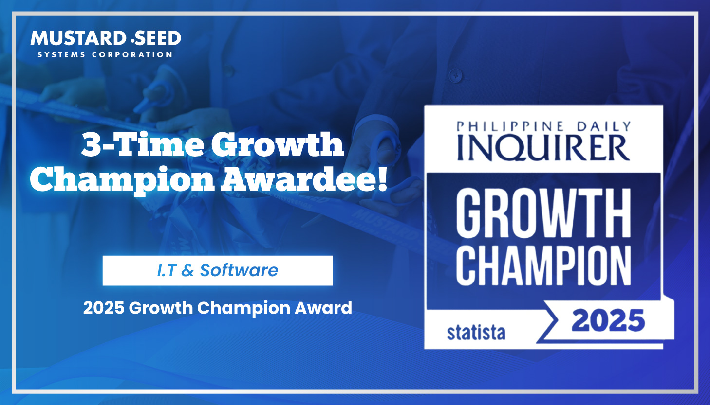 Mustard Seed Systems Corporation Recognized as a Growth Champion for the Third Consecutive Year!